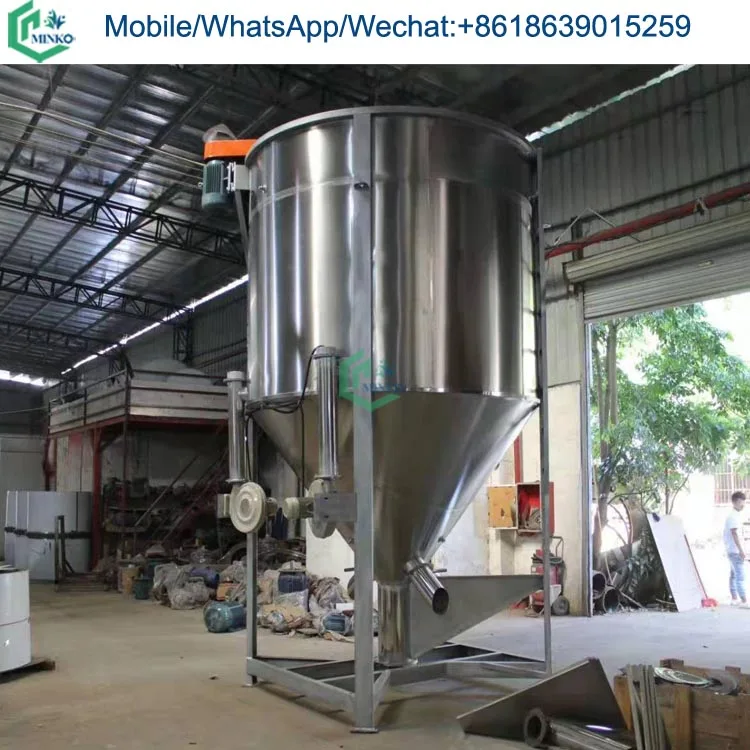 Small Scale Portable Grain Dryers Vertical Screw Blender Washing Powder Mixer Machine for Sale
