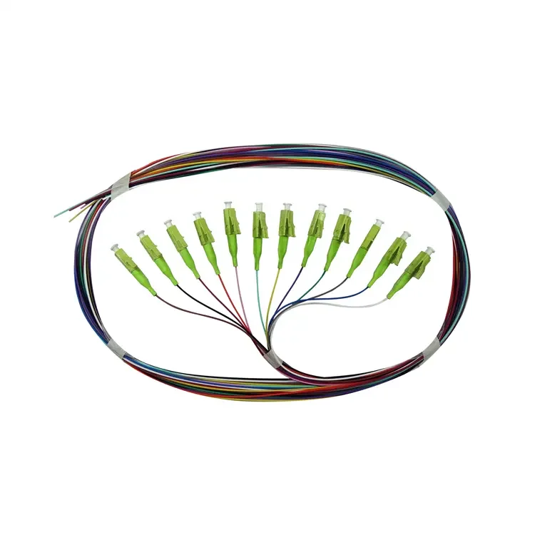 fiber optic pigtail LC/APC Pigtail SM 900um Fiber 1.0 Meter 12 Color ...