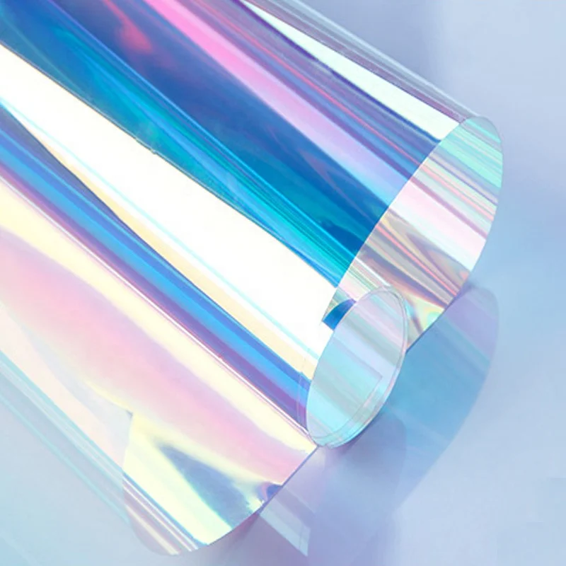 China 0.2mm Dichroic Iridescent PVC film Magical Material for