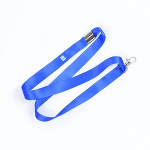 Custom Logo ID Card Holder Lanyard with Hook Polyester Sublimation Printing Durable & Lightweight