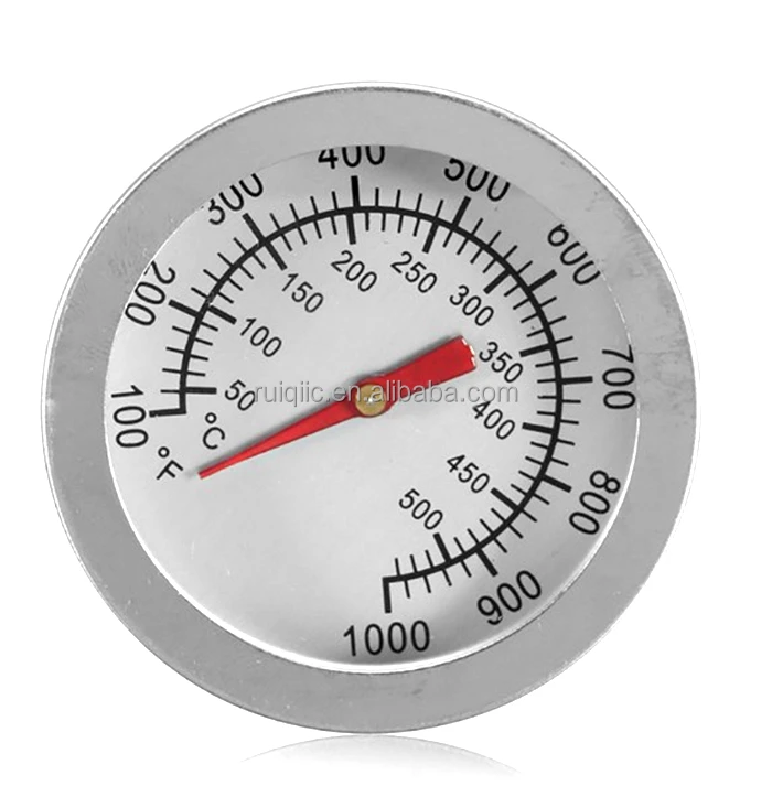 F/C Stainless-Steel BBQ Smoker Pit Grill Bimetallic Thermometer Temp Gauge Parts 
