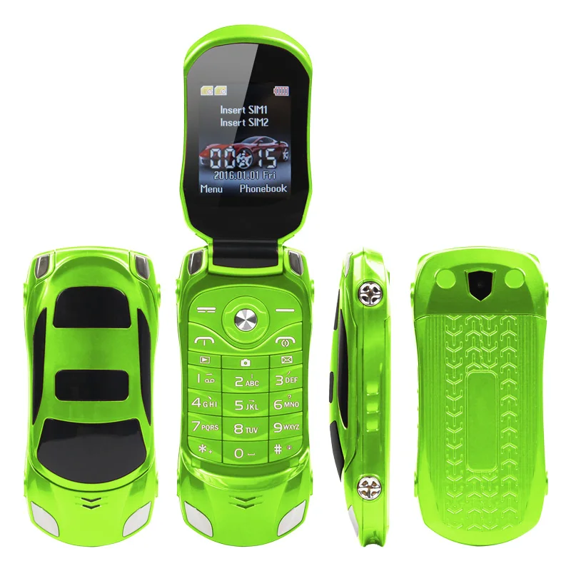 green flip phone