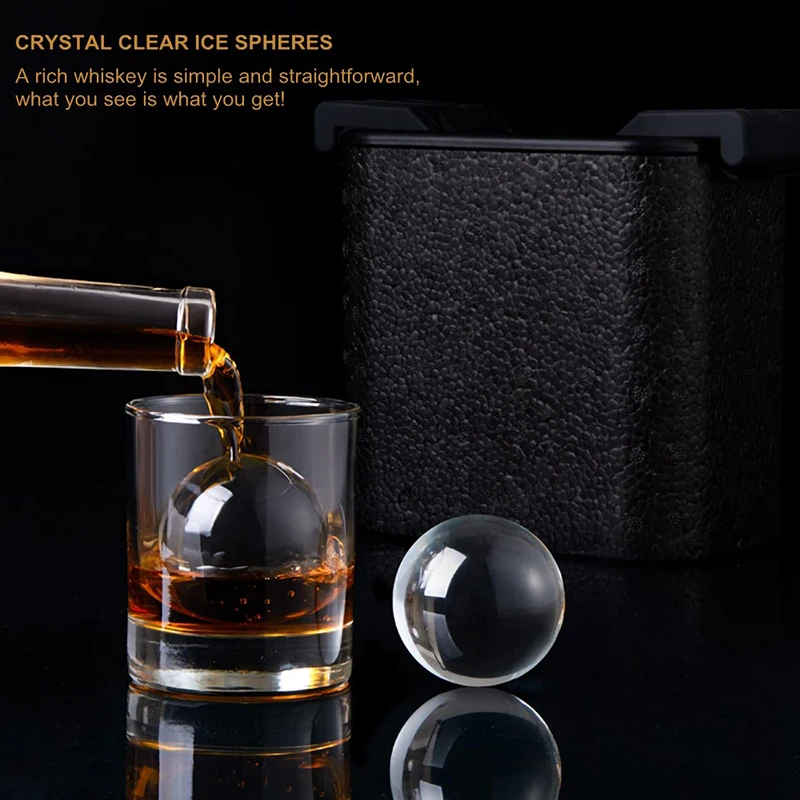 Silicone Crystal Clear Sphere Ice Ball Mold Crystal Clear Ice Ball Mold