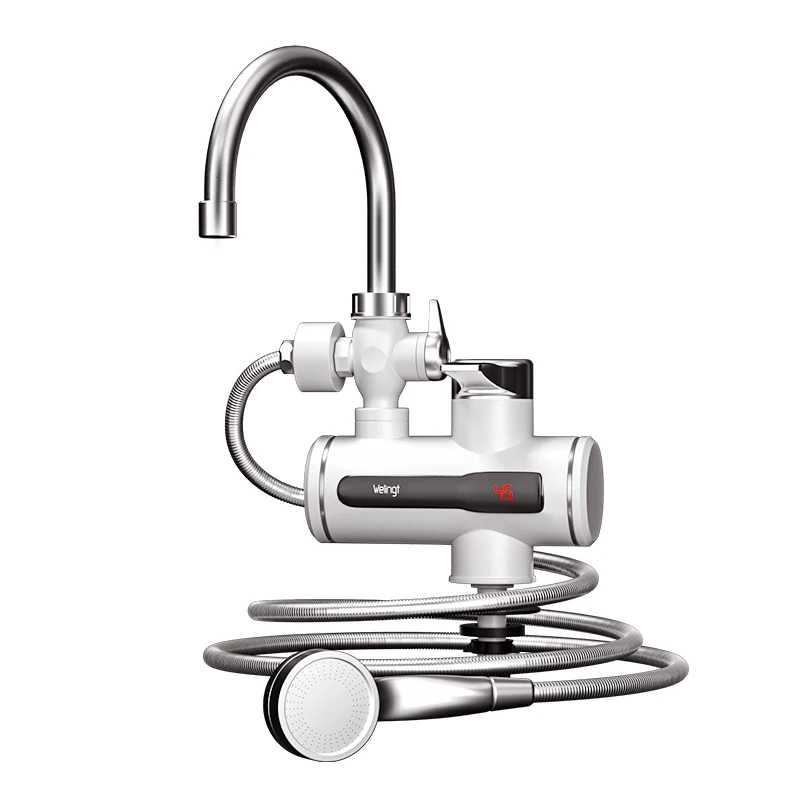 Factory Supply Discount Price Single Hole Tankless Tap Electric Instant Kitchen Sink Hot Water Heater Faucet for Home Bathroom