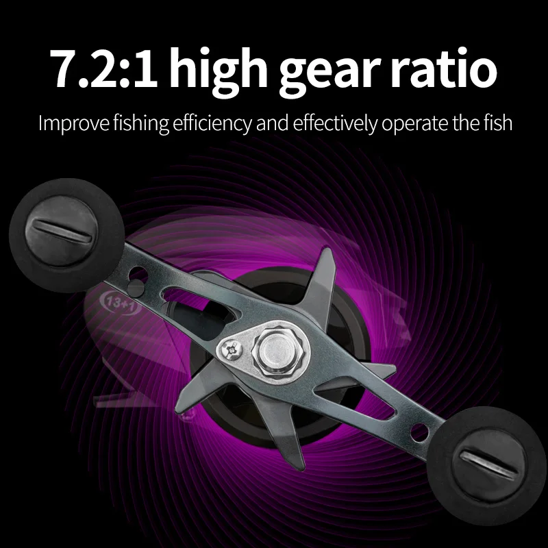 best gear ratio fishing reel Baitcasting Reels - Casting 6.5:1 Speed Spool Baitcaster Reels LINNHUE Baitcasting Reel AM2000 -