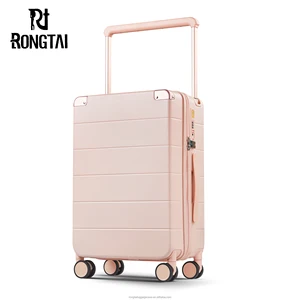 Designer Aluminum Frame Trolley Suitcase Set PC Smart Carry-On Luggage Carts with Anti-Collision Feature Portable Light Weight