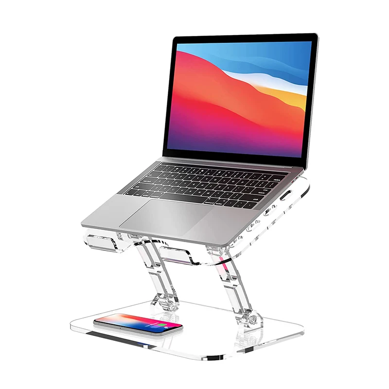 Прозрачный стояк с регулировкой по высоте, охладитель вентилятор компьютера Подставка акриловая ноутбук планшет стенд для струйного принтера Desk
