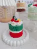 Christmas cake 7 * 9cm (200q) ebony bergamot+strawberry