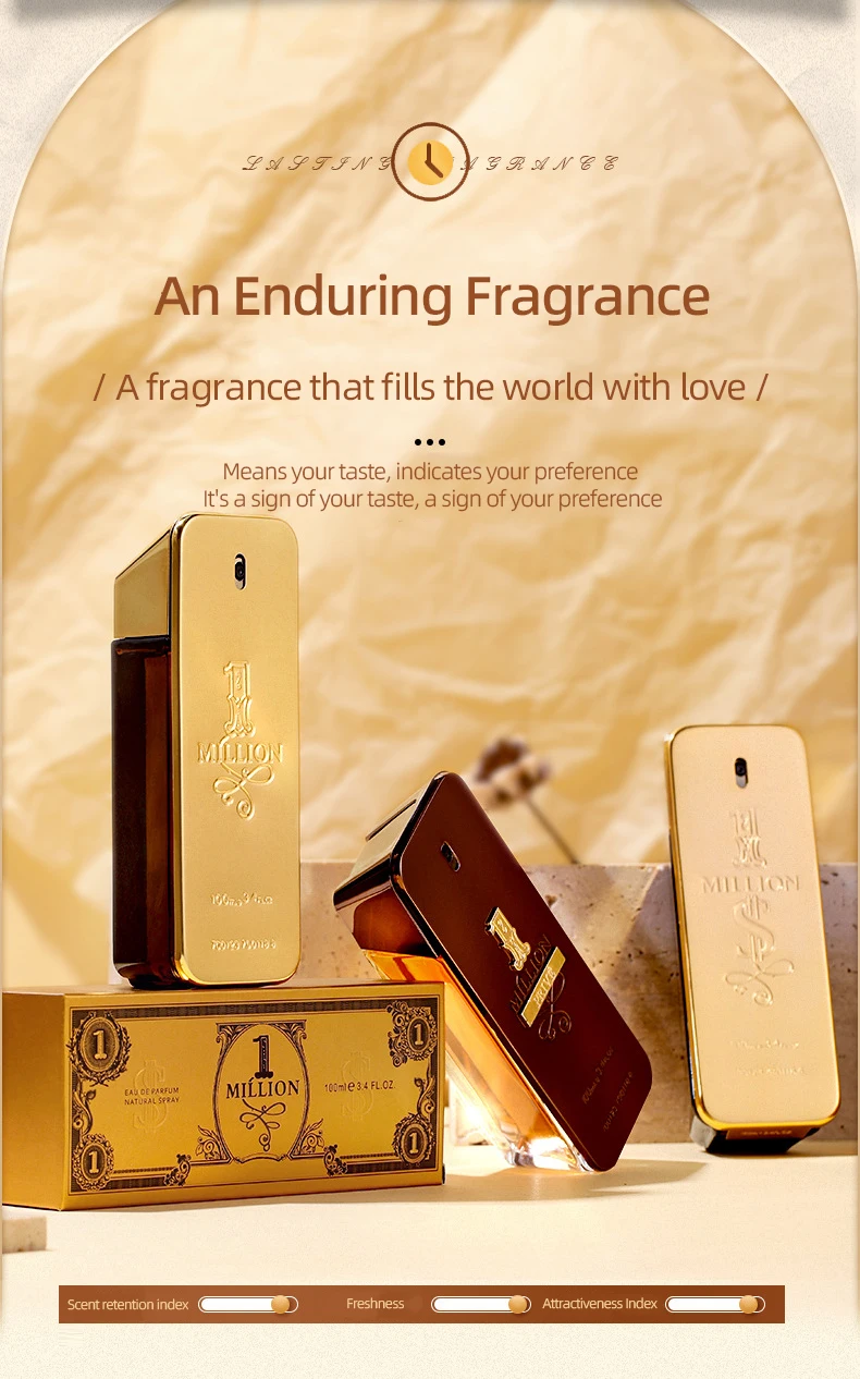 Eau De Toilette Million Gold Perfume Inportado Original Perfumes