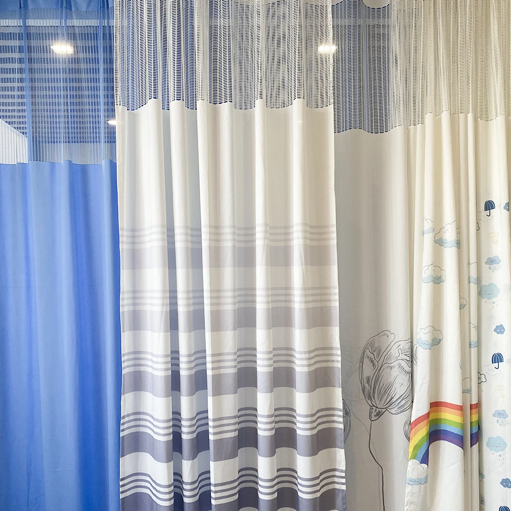 Antibacterial Emergency Ward Privacy Partition Fabric Room Screen Bed Medical Kids Hospital Curtains