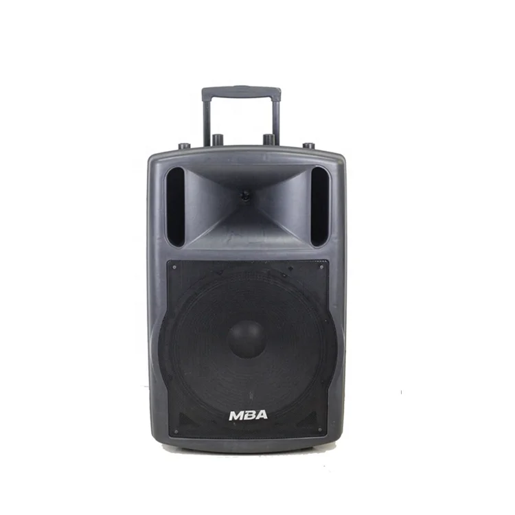MBA 18 Inch Woofer Trolley Speaker Karaoke Best Quality DJ Blue Tooth Big  Powerful Outdoor Wireless Speaker