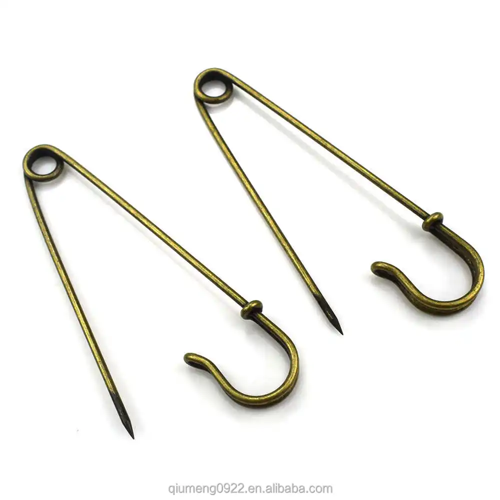 20pcs large safety blanket pins stainless