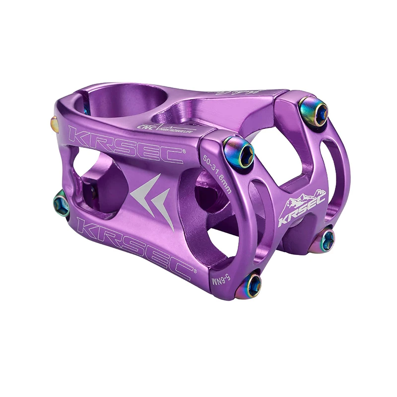 Aluminium Stem MTB Mountain Bike Stem Potence Velo Titanium Bolts Colors  Short HandleBar Stem for Bicycle Fork