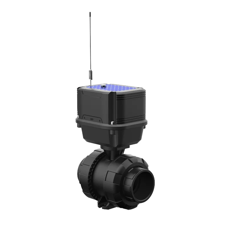Solar Panel and Battery Operated LoRa 169 MHz 433 MHz 868 MHz Connected Smart Ball Valve