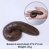 Brown 6-word stool: 9*5.5*2 cm Weight: 28 g