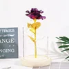 White wood bottom Purple gold foil flower