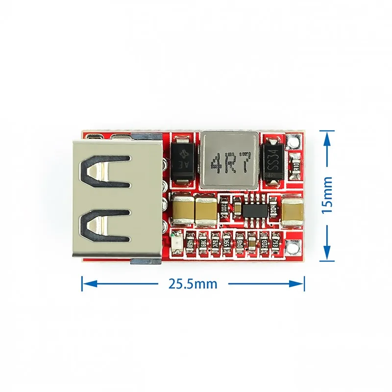 Caricatore USB Auto FINEDON – Convertitore DC 6-24V A 5V 3A, Buck Step Down, Modulo Auto Camper Moto