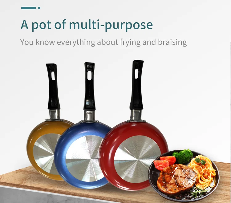 Factory Direct Selling Multicolor Frying Pans Nonstick Frying Pans
