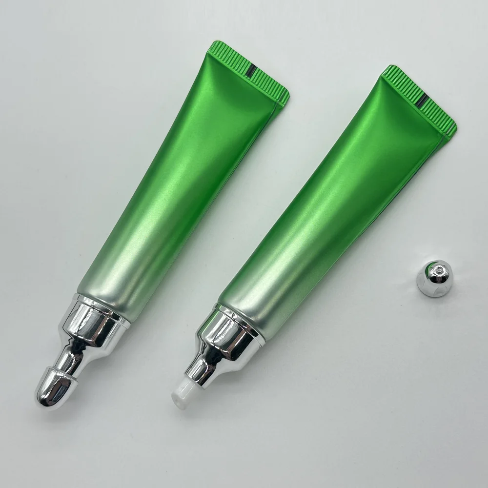 Dia19mm/10ml25ml Eye Cream Tube Green Soft Squeeze Lip Gloss Empty Tube Plastic Eye Cream Tube