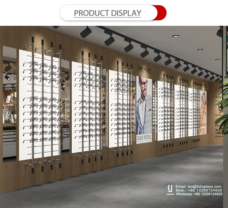 Modern Optical Shop Decoration Interior Design Optical Frame Display ...