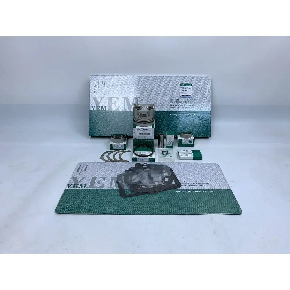 EA300 Engine Rebuilding Kit With Cylinder Gasket Set Bearings Piston Rings for Bobcat Portable Power Kubota Engine
