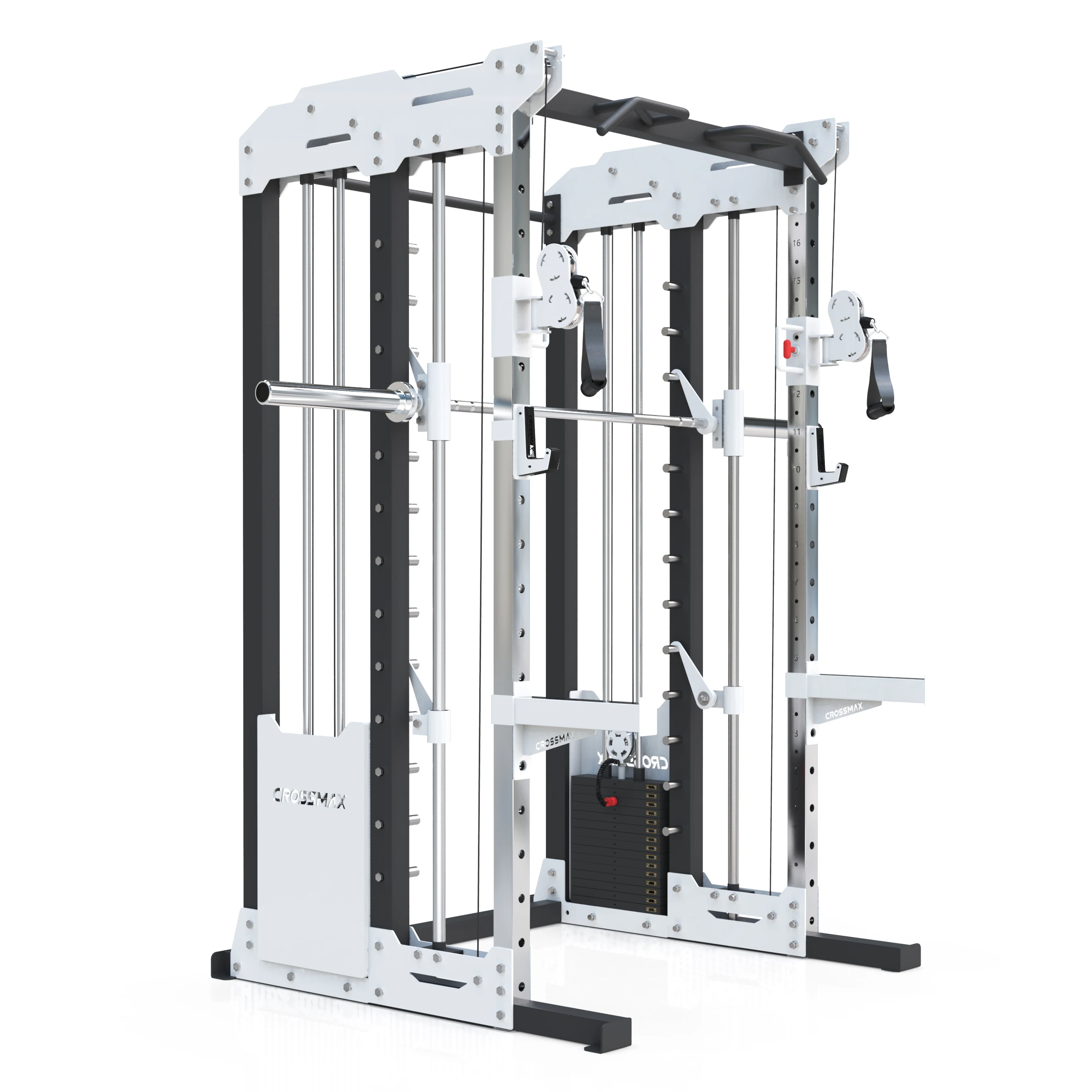 Crossmax Smith Power Rack Multi Function Smith Machine with Weight Stack