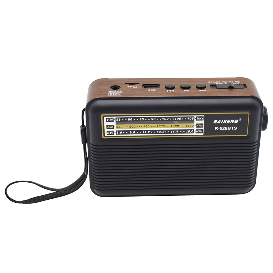 Factory Custom New Solar Panel Charging Portable Radio USB TF MP3 Music Player FM AM SW 3 Band Radio with BT