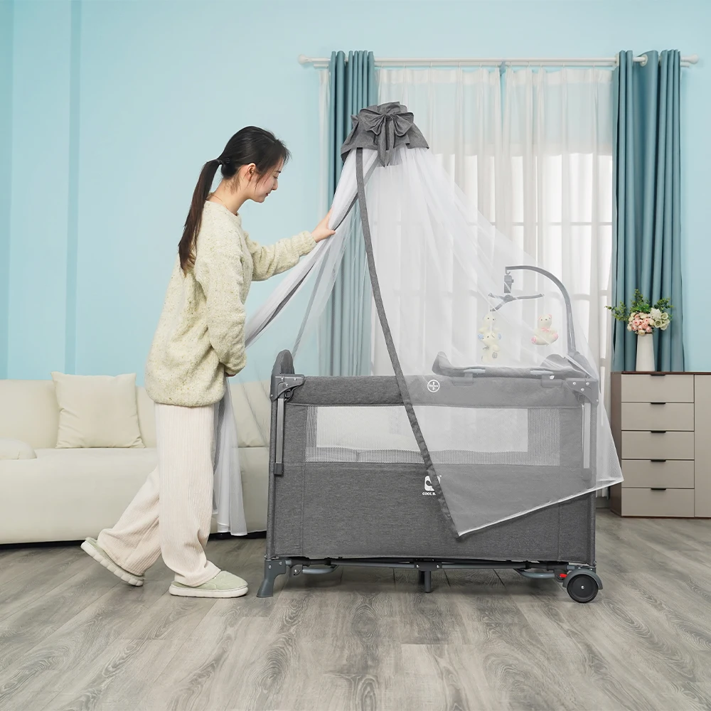 P961XL01 Cool Baby Multi-functional Portable Baby Bed With Mosquito Net and Folding System details