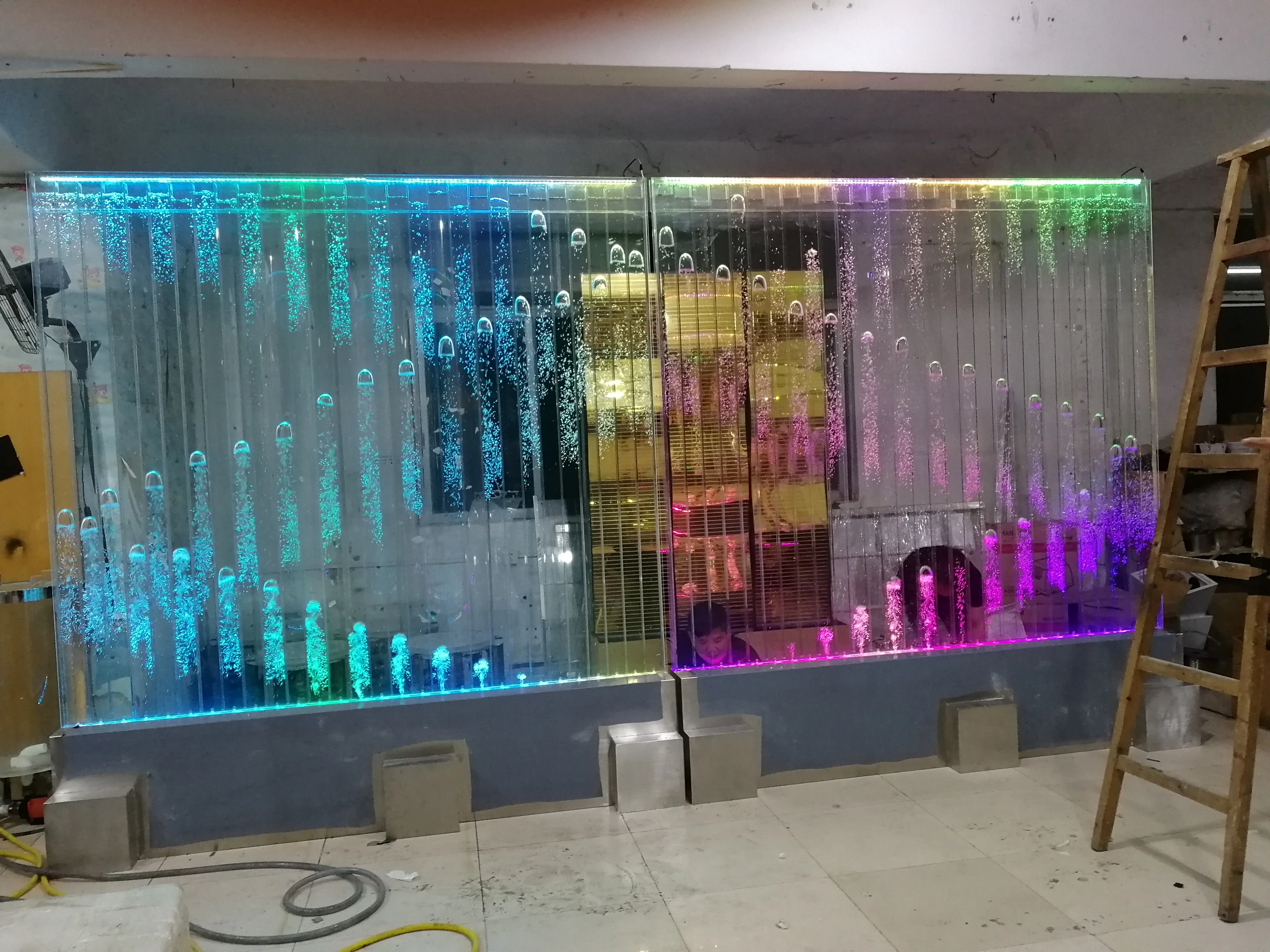 Digital Control LED Water Bubble Wall Computer Programing Dancing LED Bubble