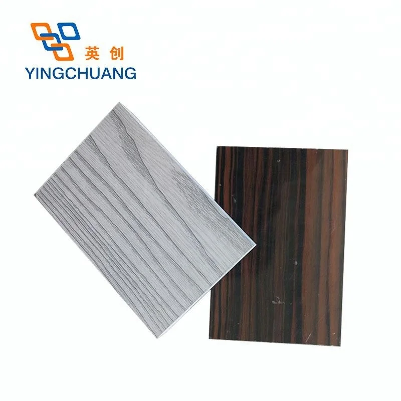 Hot Products Wood Grain Pattern Pvc Foam Sheet 5mm 8mm  Pvc Wood Grain Board for Wall
