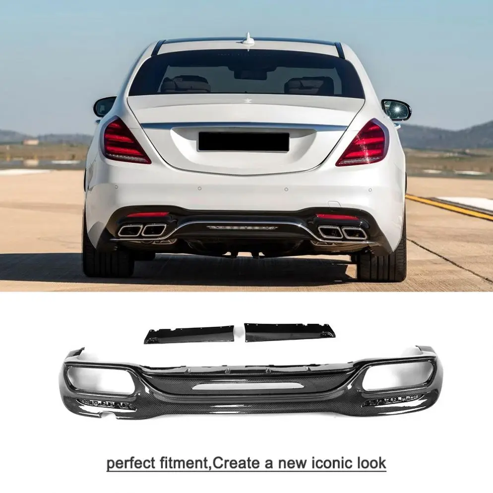 メルセデスベンツSクラスW222AMG S63 S652018用カーボンファイバーリア