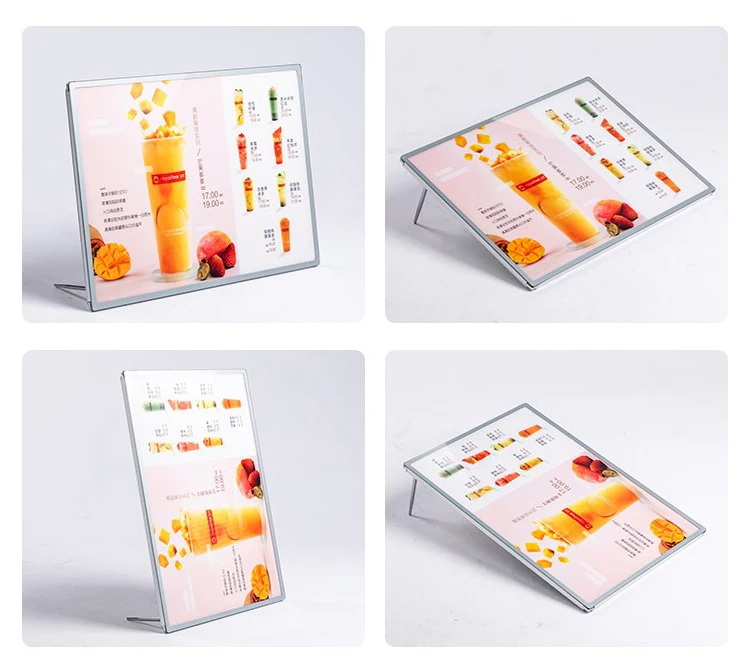 Wholesale Table Menu Stand Display Sign Light Box Luminous Acrylic Sign