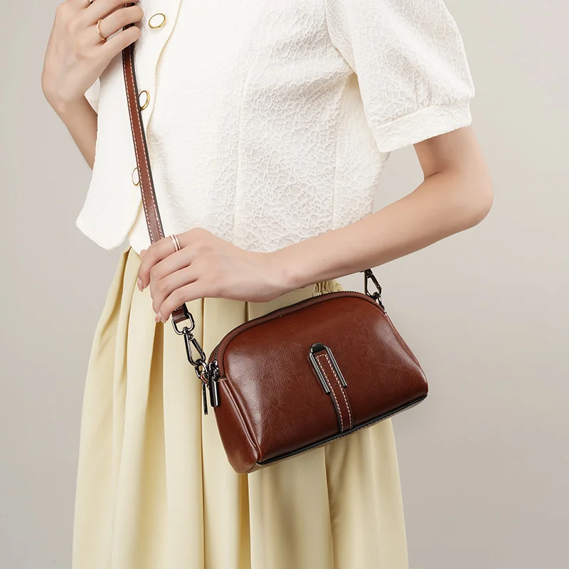 Factory Supply Wholesale High Quality Leather Mini Bag for Ladies Sling Bag Leather Crossbody Cross Body Shoulder Bag for Woman
