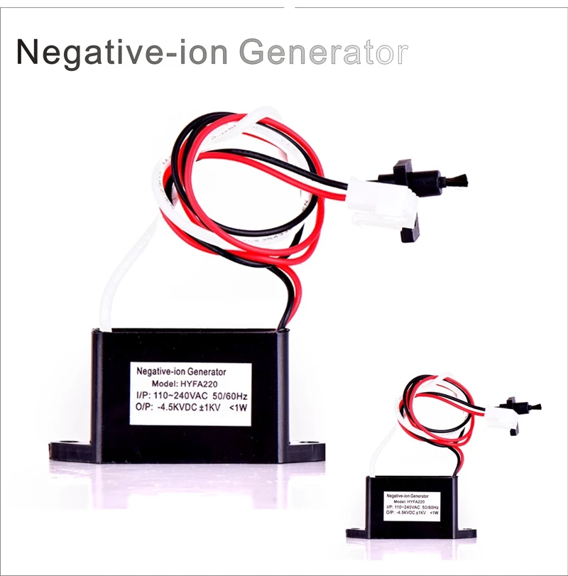 Генератор отрицательных ионов 220 В переменного тока настольный ионизатор воздуха компактный для