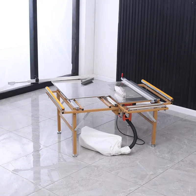 WJ80 Folding Small Mini Sliding Table Saw 45 Degree Double Edge Panel Saw