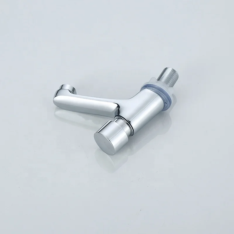 Factory Water Saving Self Closing Time Delay Public Wash Basin Faucet Tap With Push Button