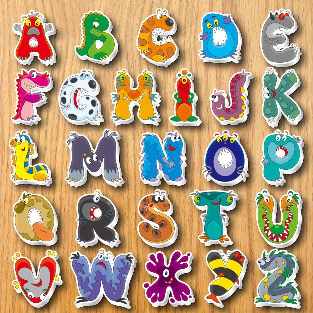 Large Animal Magnetic Letters Alphabet Refrigerator Magnets for Kids Avamie Animal Alphabet Letters Magnets for Kids Jumbo Animal Magnetic Letters ABC Alphabet Letters Fridge Magnets