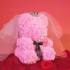 Light pink rose bear