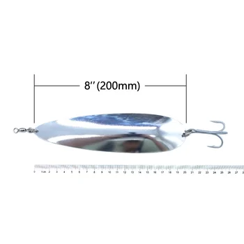 CHEERY 5.5" 7" 8" 10" 11" Stainless Steel 191g Saltwater Tuna Salmon Fishing Spoon Metal Lure – Metal Jig – view 5