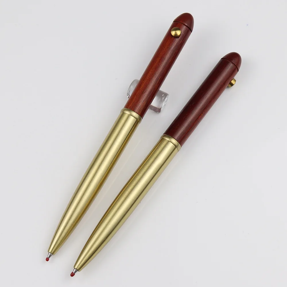 Оптовая продажа шариковая ручка роскошная металлическая деревянная с выдвижными гелевыми чернилами