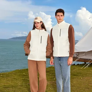 Outdoor Waterproof Sleeveless Padded Jacket Vest Insulated Warm Windbreaker with Windproof & Warmth Features