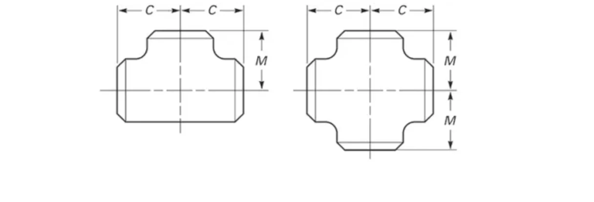 Pipe Fitting Weld Equal Tee DIN ANSI ASME ASTM Reducing Tee stainless steel Straight cross