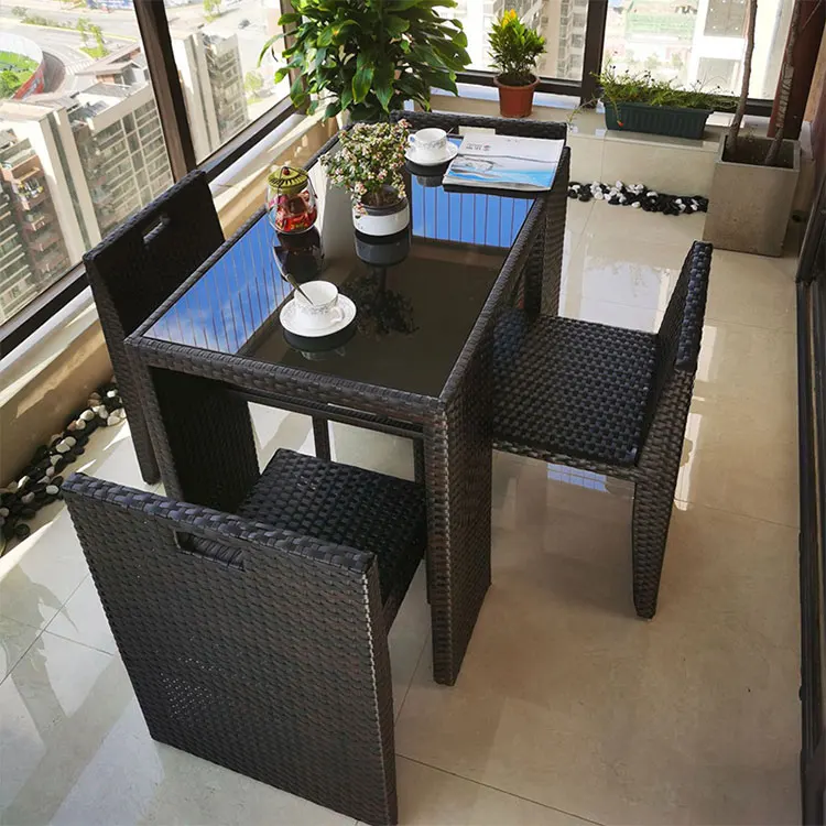 cube rattan table