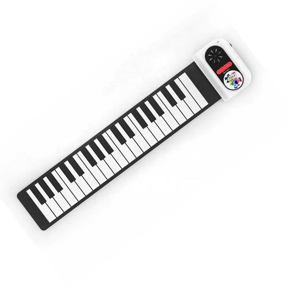Foldable Mini Baby Play Mat Roll up Kick Midi Bench Microphone Kids Electronic Keyboard Piano Grand Piano Digital