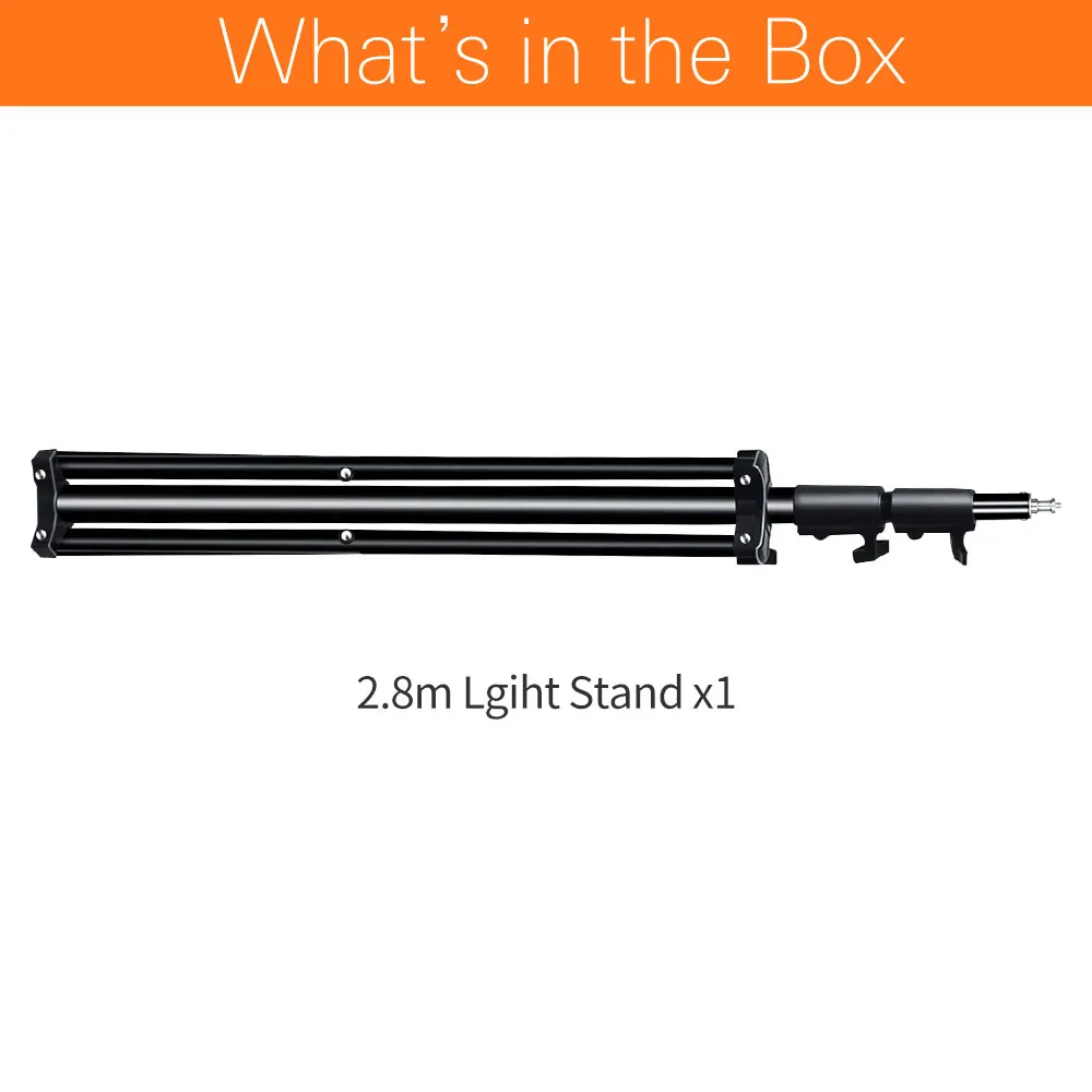 Godox 280cm Pro Light Stand - Durable & Portable for Studio