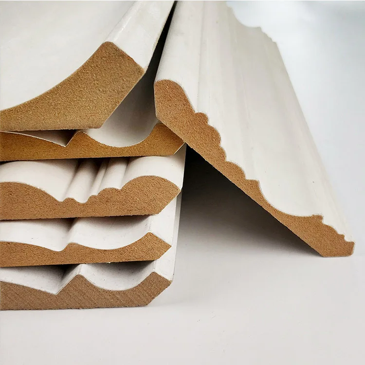 Primed MDF Moulding MDF Baseboard for Wall Corner Decoration