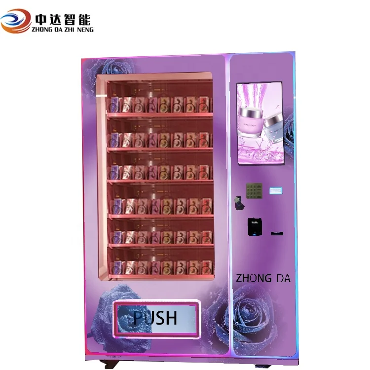 Electronics Touch Screen Cosmetics Hair Perfume Lipstick Vending Machine For Sale