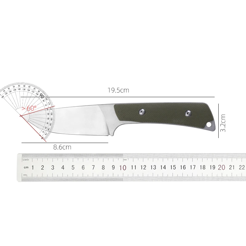 Factory Directly Premium Quality Natural Wood Handle Outdoor Fixing Knife  Camping Folding Knives with Rope Cutting