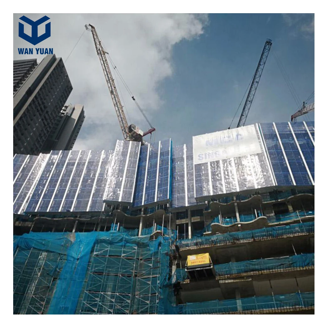 High-rise facade construction easy dismantle shuttering self-climbing scaffolding