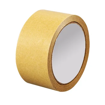 Eco Starch Glue Water Activated Reinforced Kraft Brown Gummed Tapes Strong Sticky Adhesion Biodegradable For Packing Sealing